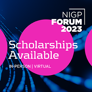 NIGP Forum 2023 Scholarships Available